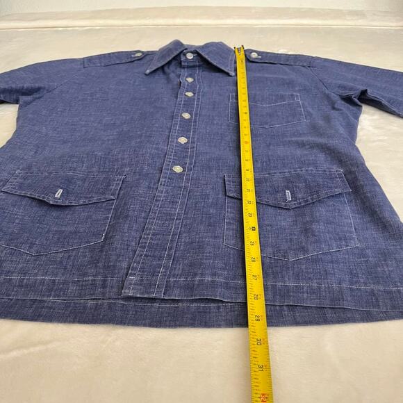 Unique Vtg Kahala for McInerny Hawaiian Shirt Men's M Smock 60's Flare Collector - Picture 6 of 7